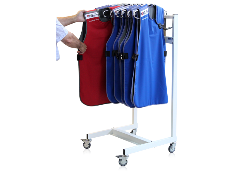 Mobile Swivel Arm Lead Apron Racks XRay protection storage Knight